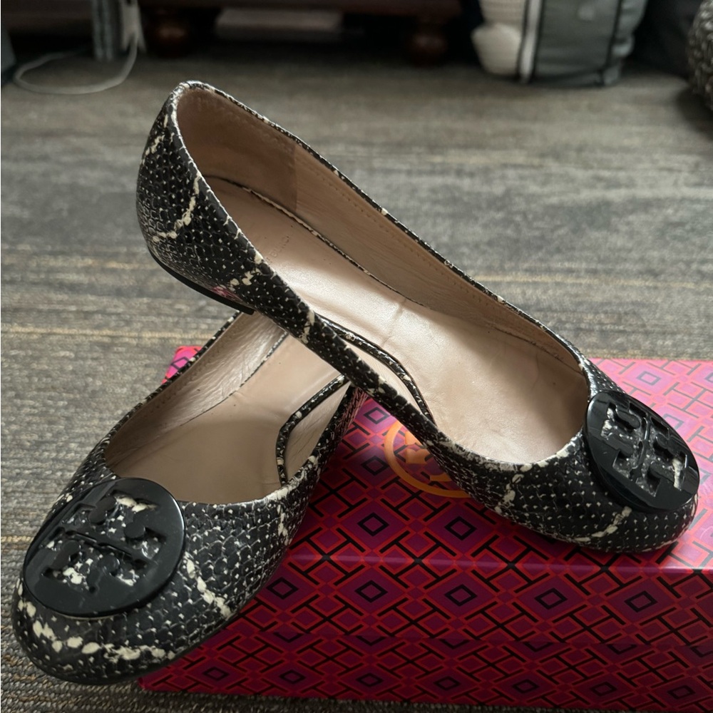 Tory Burch Reva Ballet flats mojave print snakeskin - Picture 5 of 8